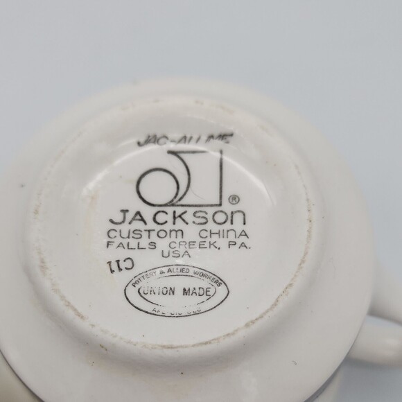 Jackson Custom China Restaurant Ware Jac-allme Coffee Cups Union Made - Picture 9 of 16
